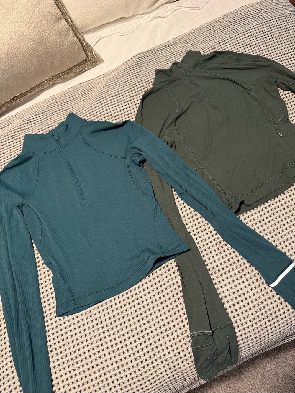 Bundle of 2 Lululemon Cropped Quarter Zips